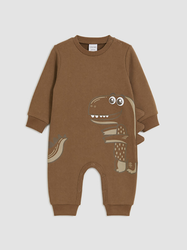 LCW baby Dinozor Baskılı Erkek Bebek Tulum