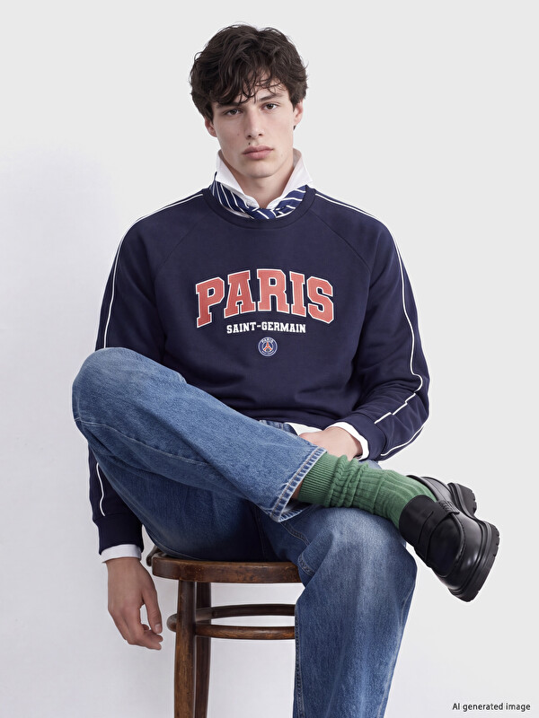 XSIDE ACTIVE Paris Saint-Germain Baskılı Erkek Sweatshirt