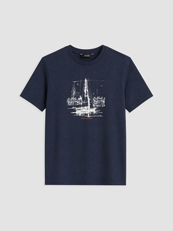 XSIDE Man Navy T-Shirt