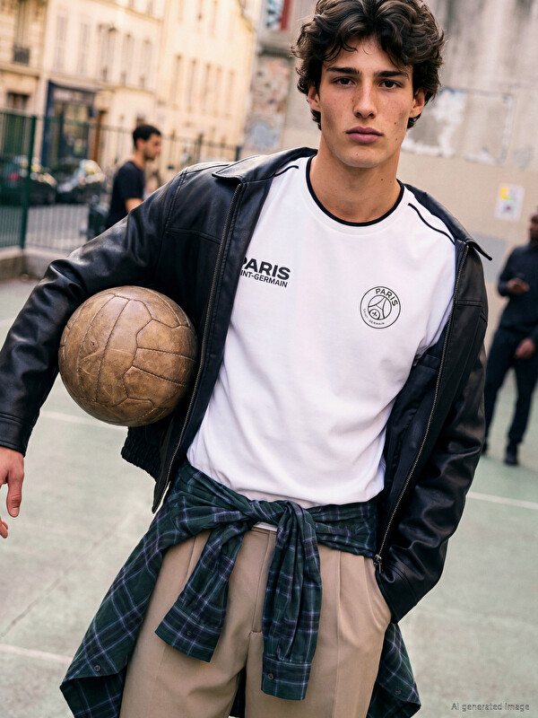 XSIDE ACTIVE Paris Saint-Germain Baskılı Spor Tişört