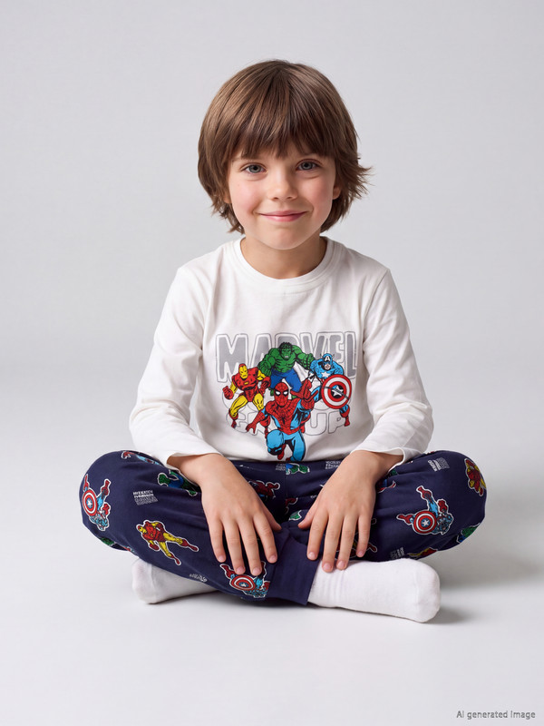 LCW Kids Avengers Erkek Çocuk Pijama Takımı