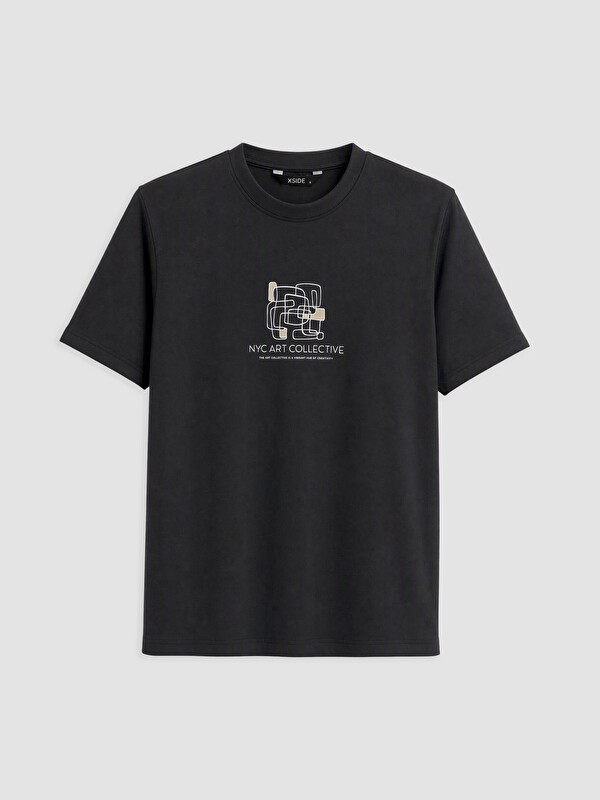 XSIDE Man Black T-Shirt