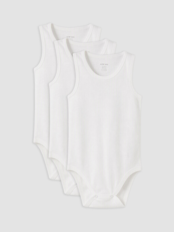 LCW baby 3'lü Bebek Çıtçıtlı Body