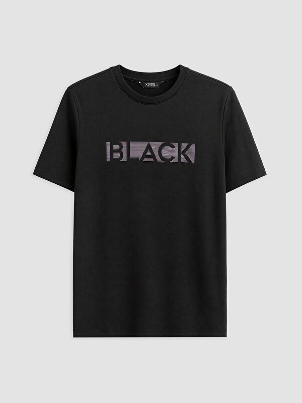 XSIDE Man Black T-Shirt