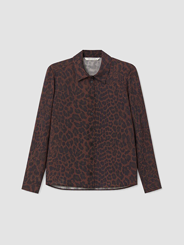 LCW EVERYDAY Leopar Desenli Kadın Gömlek