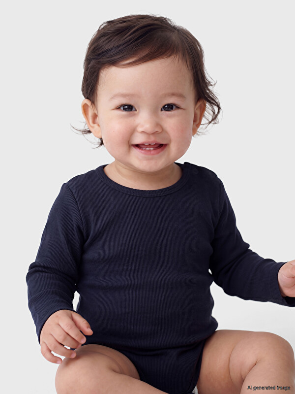 LC WAIKIKI Uzun Kollu Kız Bebek Çıtçıtlı Body