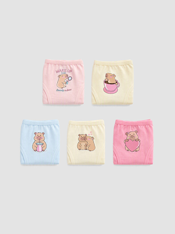 LCW Kids Baskılı Kız Çocuk Külot 5'li