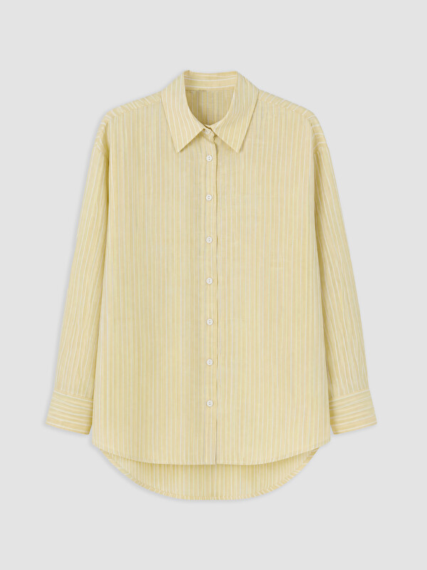 LCW EVERYDAY Çizgili Poplin Kadın Gömlek Tunik