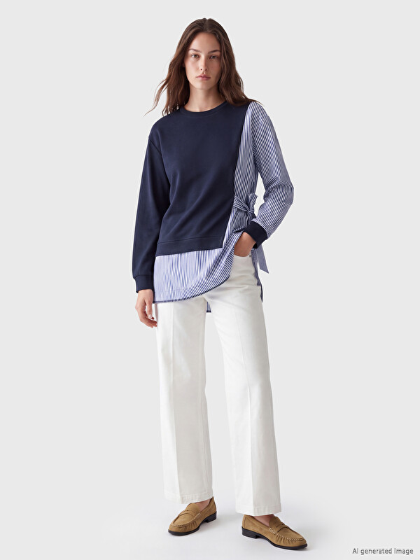 LCW Modest Tunikë bluzë me shirita për gra