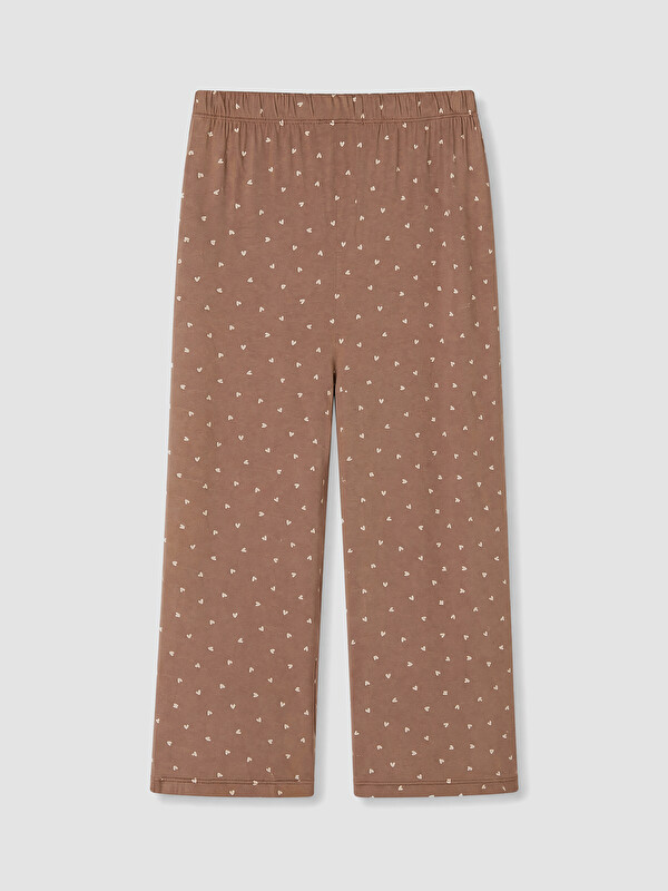 LCW DREAM Kalp Desenli Kadın Kapri Pijama Alt