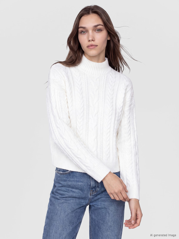 LCW Modest Wool Blended Women's Knitwear Tunic