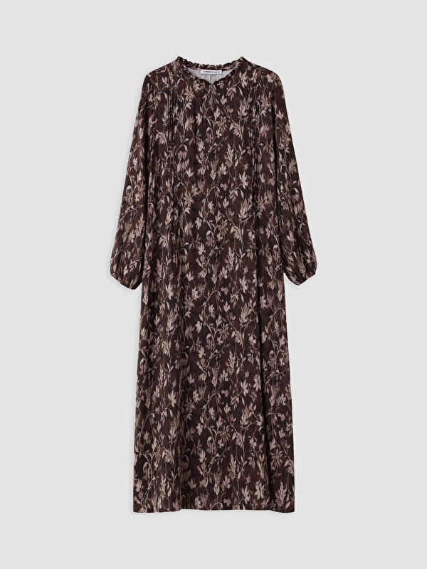 LCW Grace Grandad Collar Floral Dress