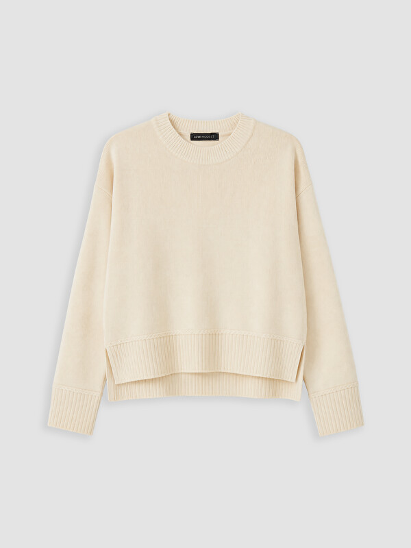 LCW Modest Crew Neck Women's Knitwear Sweater
