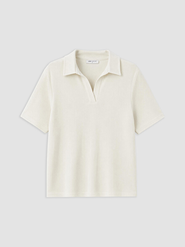LCW Comfort Woman Beige T-Shirt