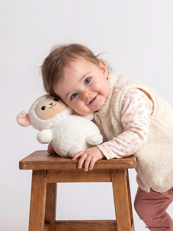 LCW baby Baby Girl Ecru Set