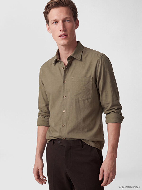 SOUTHBLUE Regular Fit Gabardin Erkek Gömlek
