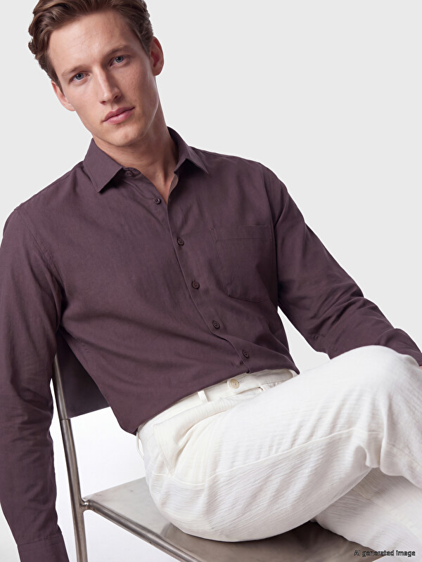 SOUTHBLUE Regular Fit Gabardin Erkek Gömlek