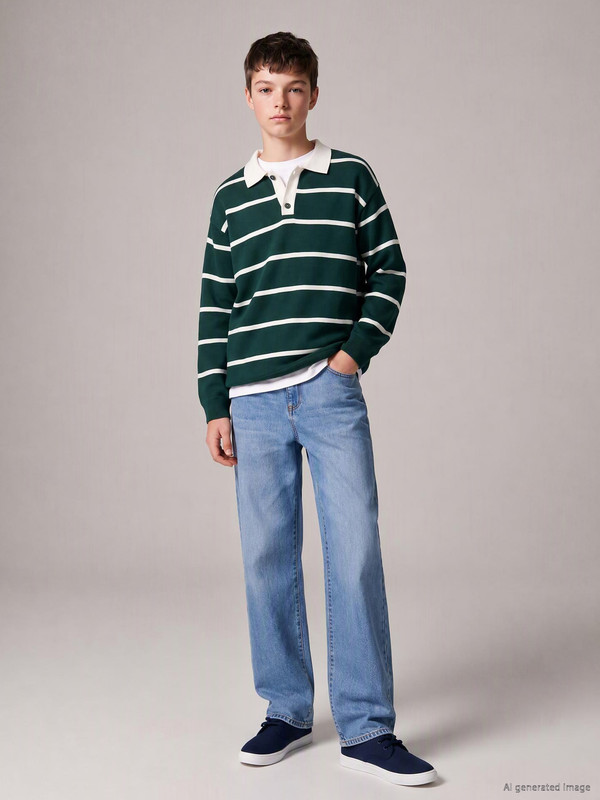 LCW Kids Polo Collar Boys' Sweater