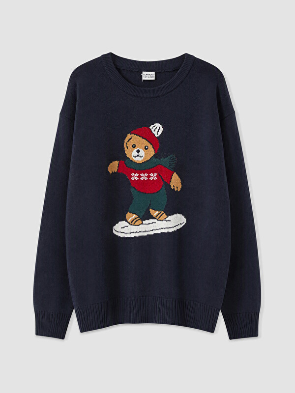 LCW Kids Πουλόβερ πλεκτό με σχέδιο αρκουδάκι Teddy για αγόρια