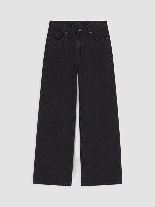 LCW Jeans Straight Fit Taşlı Kadın Jean Pantolon