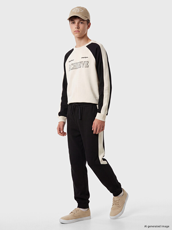 LCW Kids Stripe Detailed Boys' Jogger Sweatpants