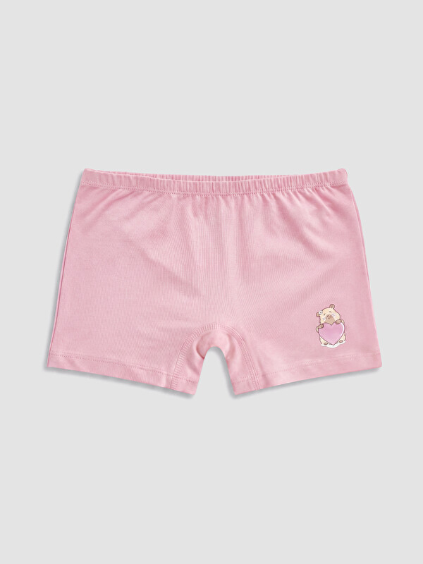 LCW Kids Baskılı Kız Çocuk Boxer