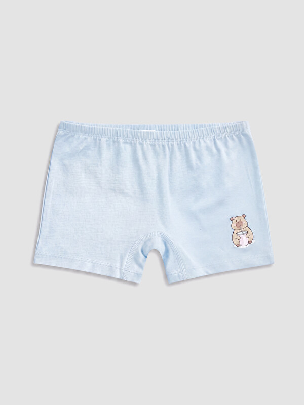 LCW Kids Baskılı Kız Çocuk Boxer