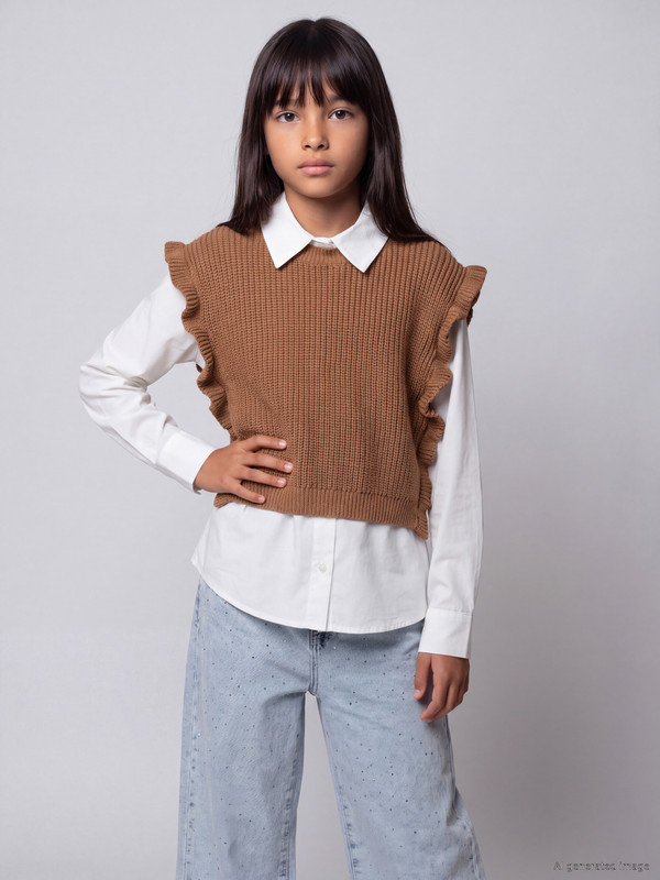 LCW Kids Girls' Shirt and Sweater