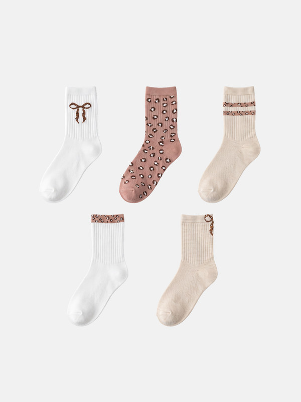 LCW Kids 5 Pack Girls' Ankle Socks