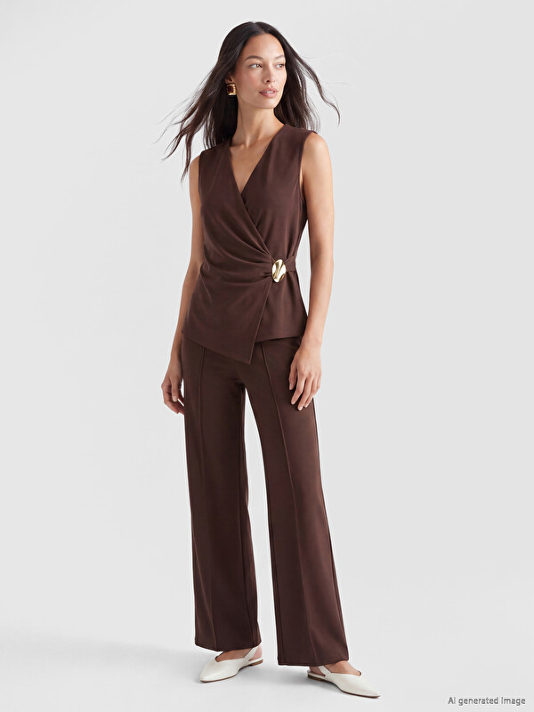 LCW EVERYDAY Regular Fit Wide Leg Women's Trousers