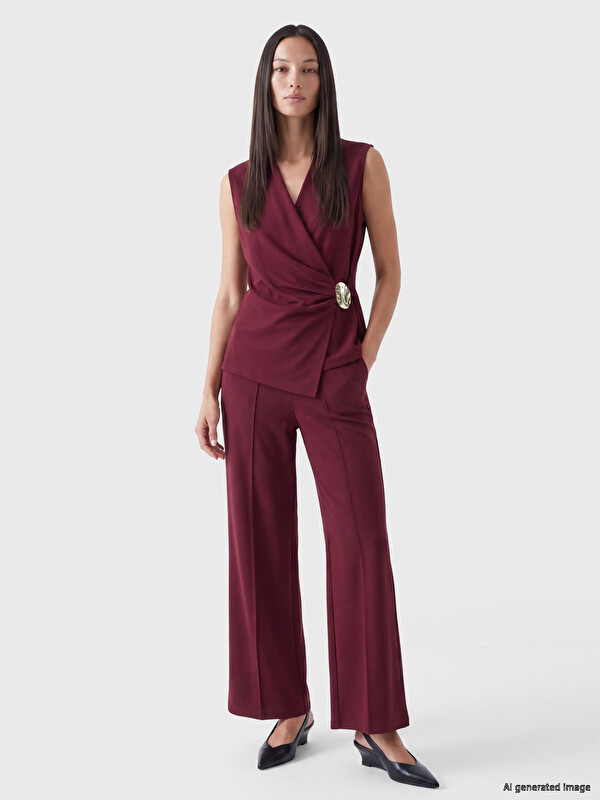 LCW EVERYDAY Regular Fit Wide Leg Women's Trousers