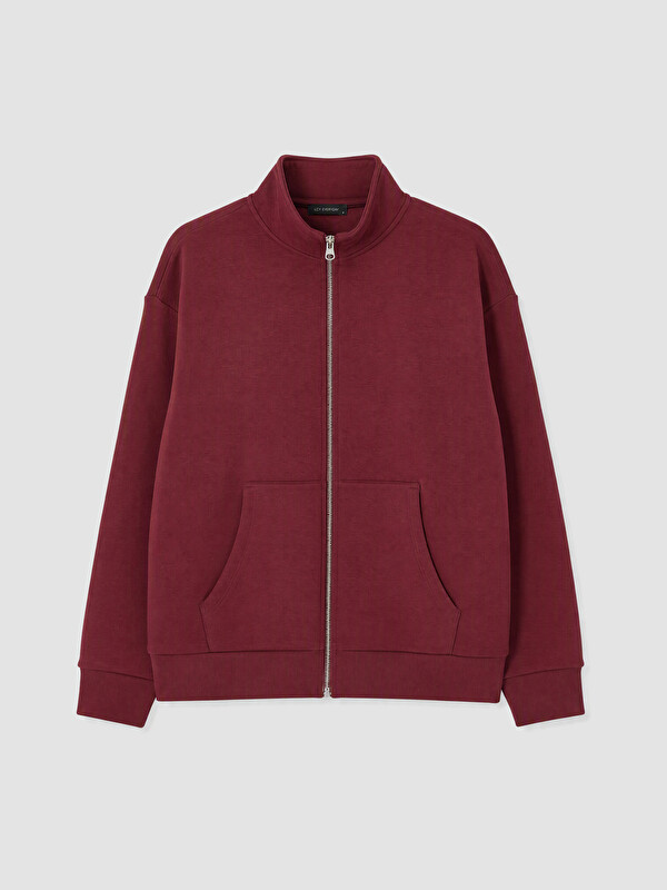 LCW EVERYDAY Dik Yaka Kadın Kalın Fermuarlı Sweatshirt