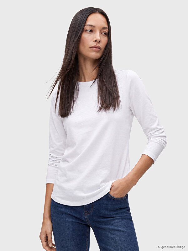 LCW EVERYDAY T-shirt me jakë të rrumbullakët për gra