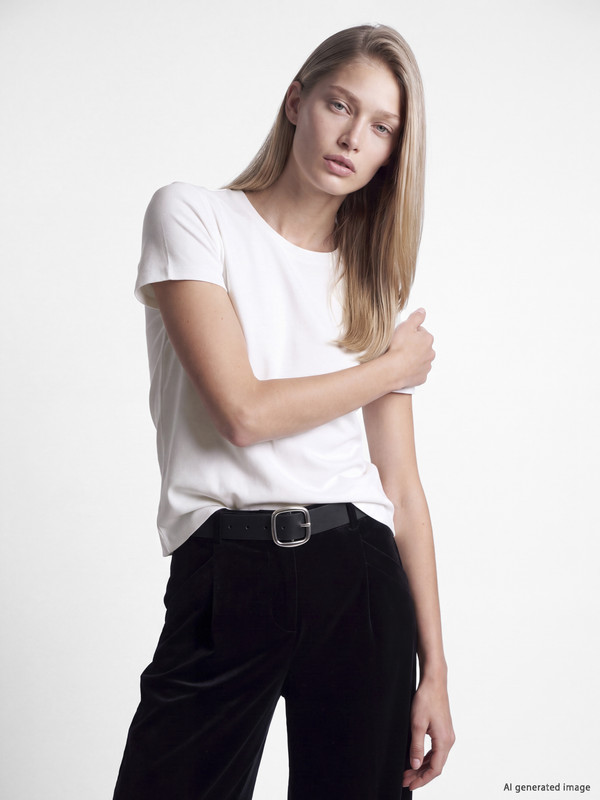 LCW EVERYDAY Tricou Basic pentru Femei cu Guler Rotund, Atingere Fină