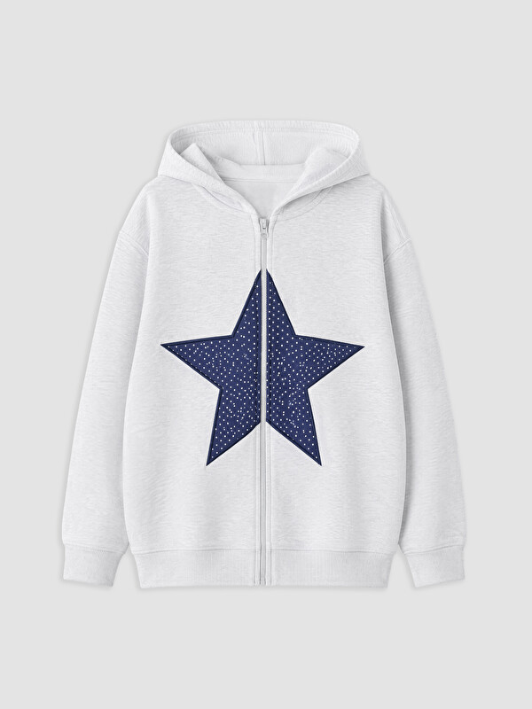 LCW Kids Kız Çocuk Fermuarlı Sweatshirt