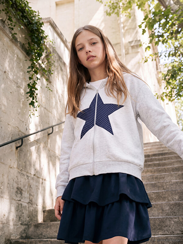 LCW Kids Kız Çocuk Fermuarlı Sweatshirt