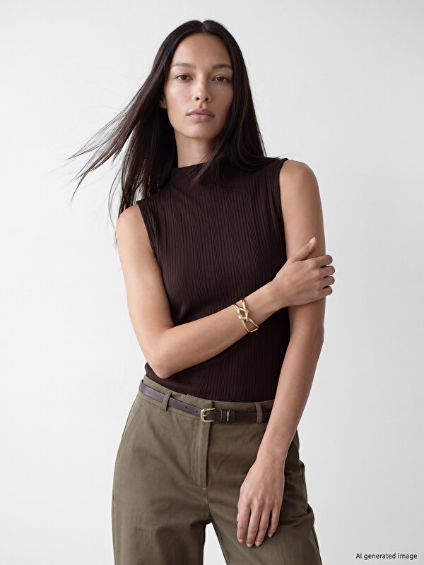 LCW EVERYDAY Mock Neck Women's Tank Top