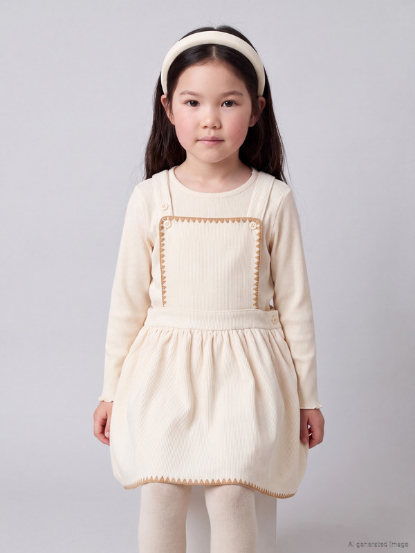 LCW Kids Bisiklet Yaka Kız Çocuk Elbise