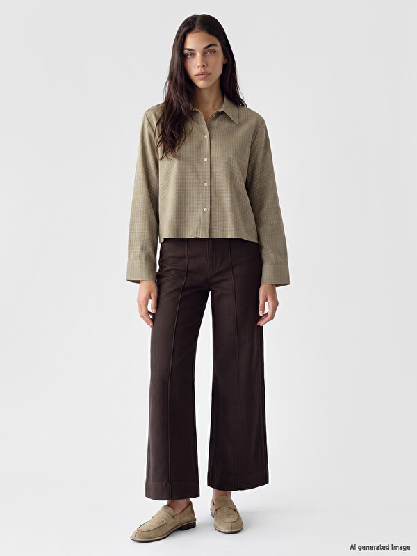LCW Modest Wideleg Kadın Jean Pantolon