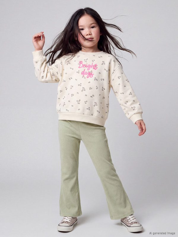 LCW Kids Somot helanke širokih nogavica za devojčice