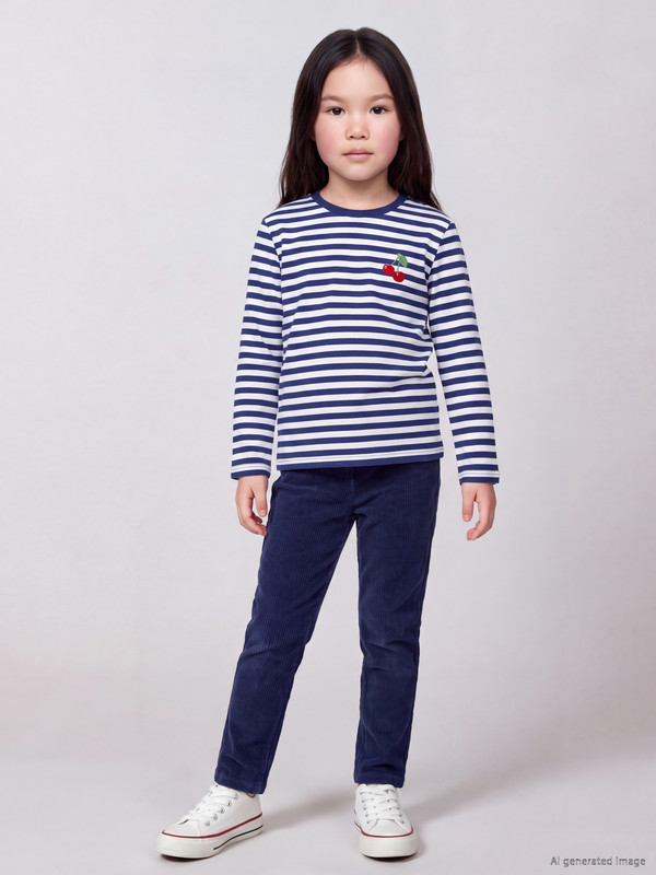 LCW Kids Elastic Waist Girls' Velvet Leggings