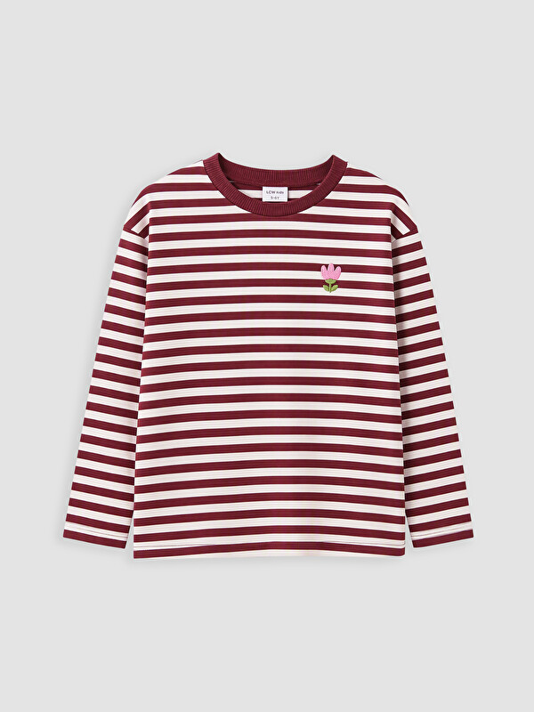 LCW Kids Girl Bordeaux T-Shirt