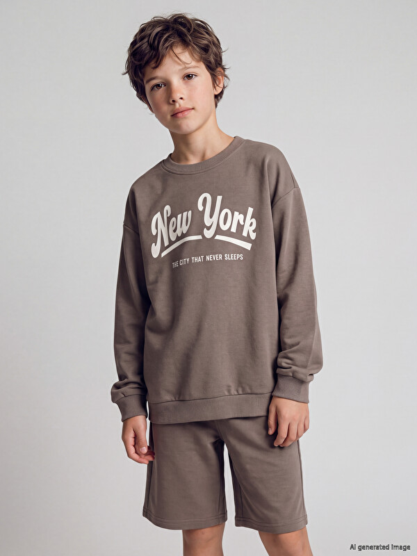 LCW Kids Set de pantaloni scurți imprimați pentru băieți