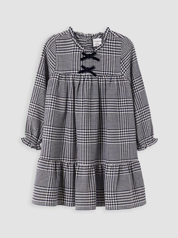 LCW Kids Plaid Girls' Gabardine Dress
