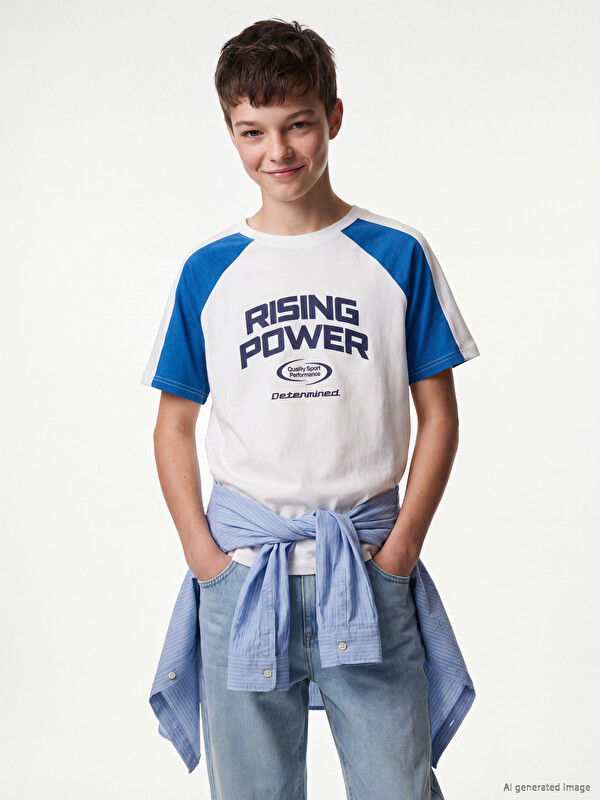 LCW Kids Baskılı Erkek Çocuk Tişört