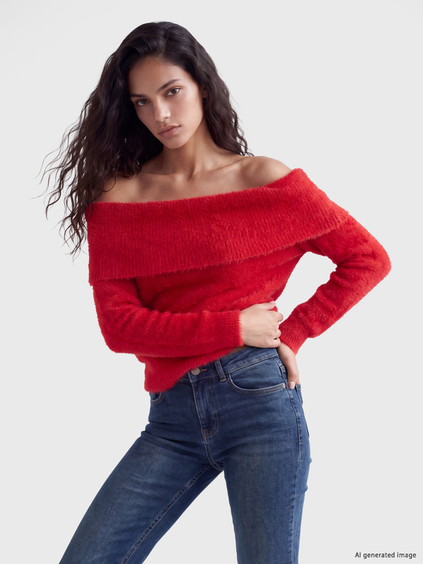 XSIDE Slash Neck Women's Knitwear Sweater