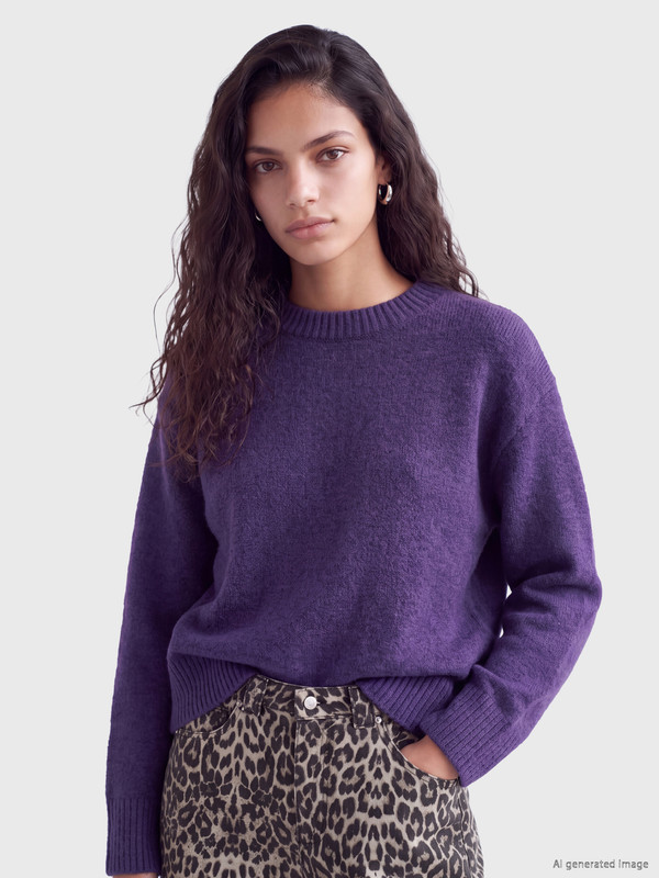 XSIDE Crew Neck Oversize Women's Knitwear Sweater