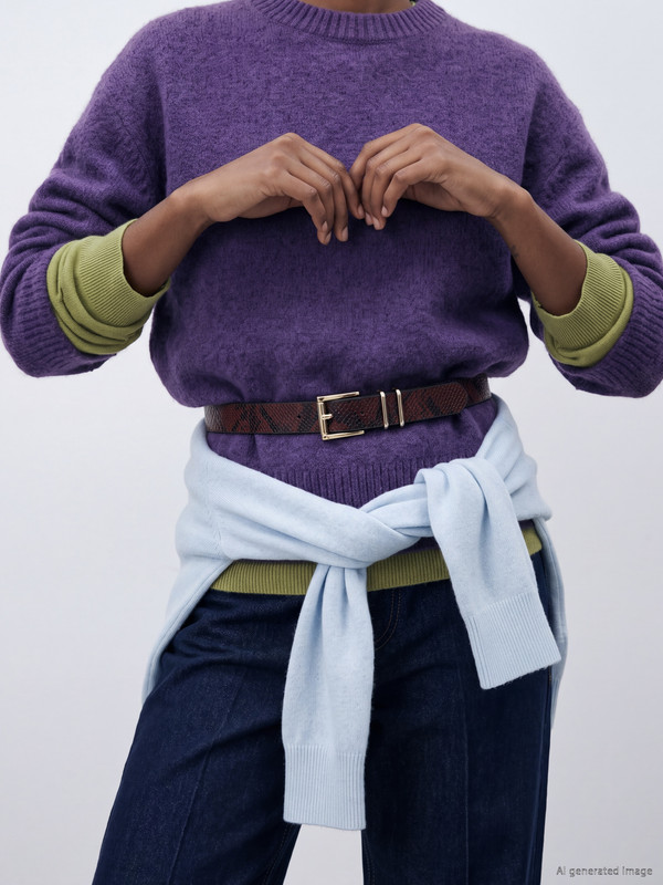 XSIDE Crew Neck Oversize Women's Knitwear Sweater