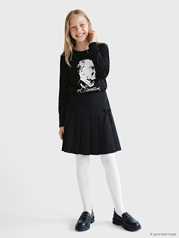 LCW Kids Girls' Pleated Skirt
