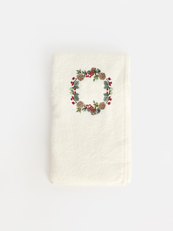 LCW HOME New Year Themed Cotton Face Towel 50x80 cm